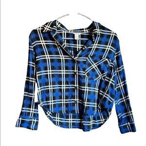 Forever 21 Cropped Plaid Top